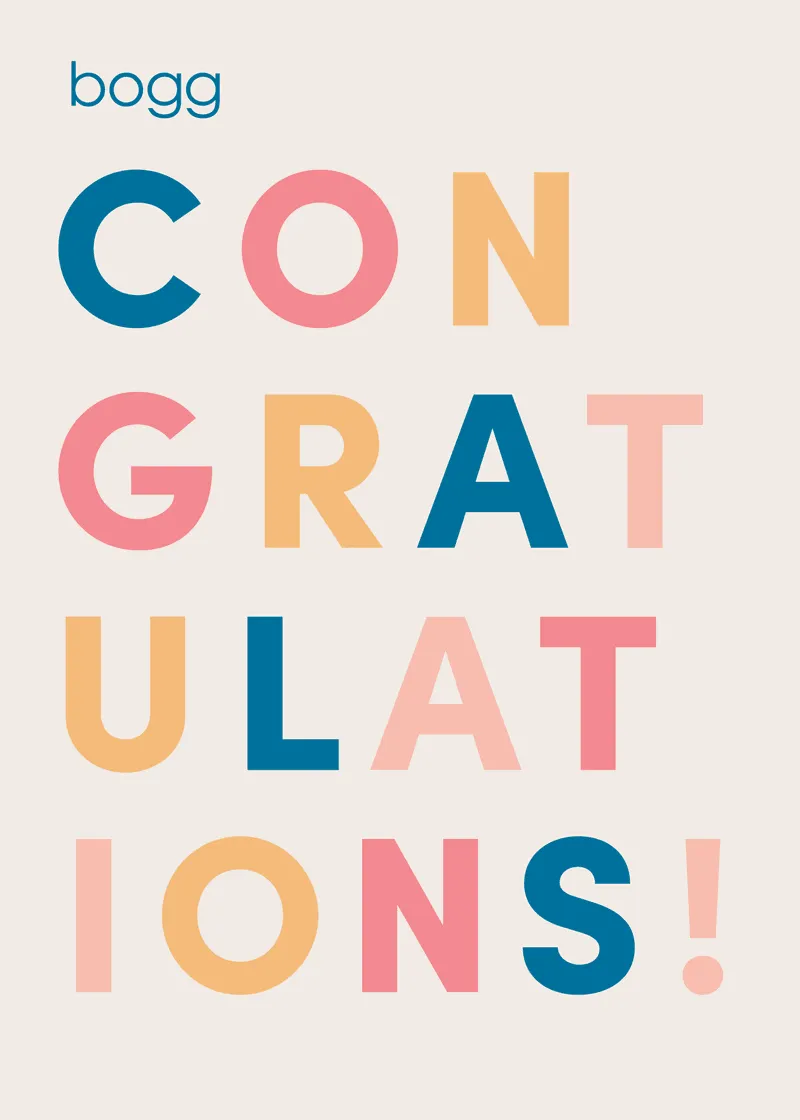 Bogg Congratulations Greeting Card sold by Bogg Bag product image thumbnail 2