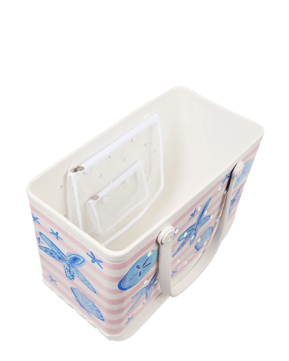 Original Bogg Bag - Pink Stripes & Blue Shells sold by Bogg Bag product image thumbnail 3