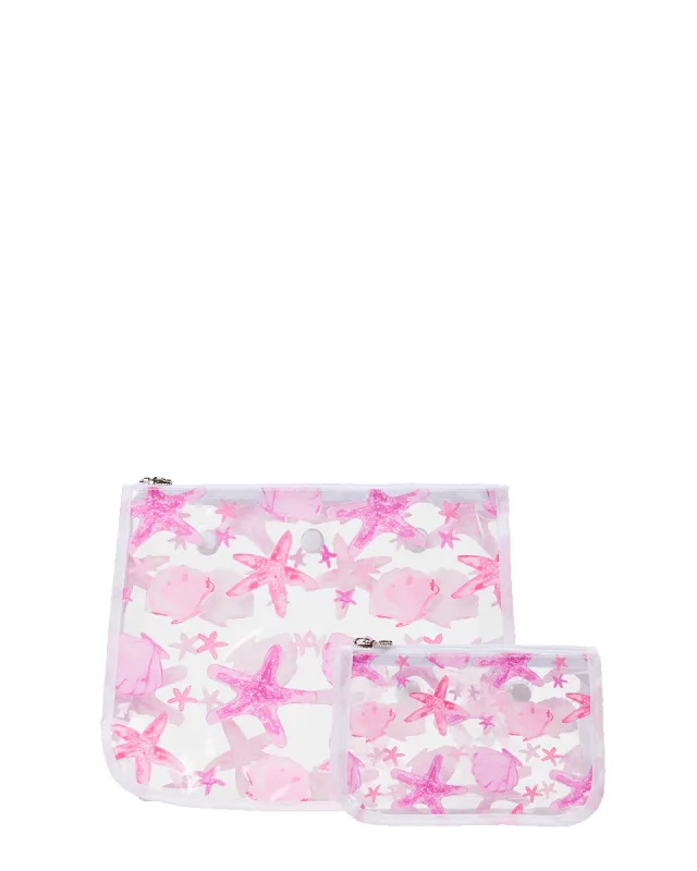 Decorative Insert - Pink Shells and Starfish sold by Bogg Bag