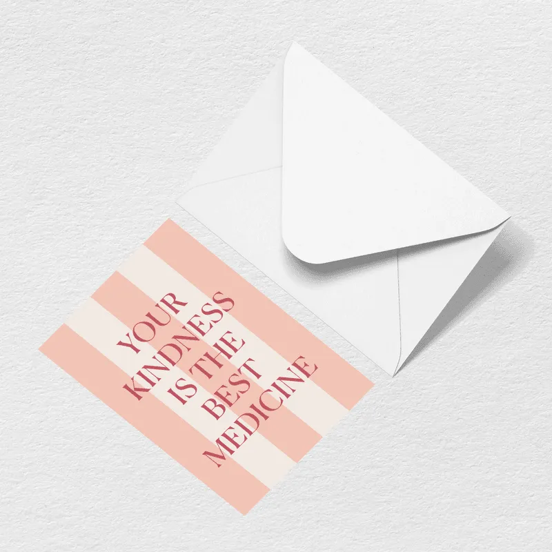 Kindness is Medicine Greeting Card sold by Bogg Bag