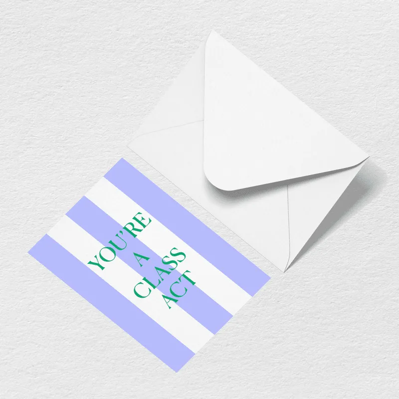 Class Act Greeting Card sold by Bogg Bag