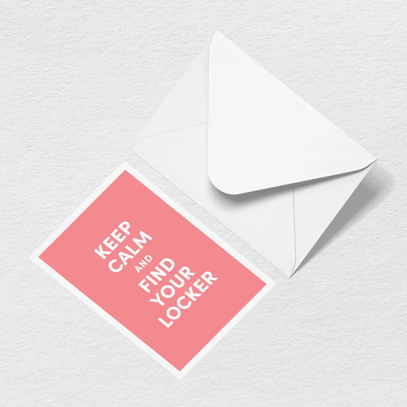 Keep Calm Greeting Card sold by Bogg Bag