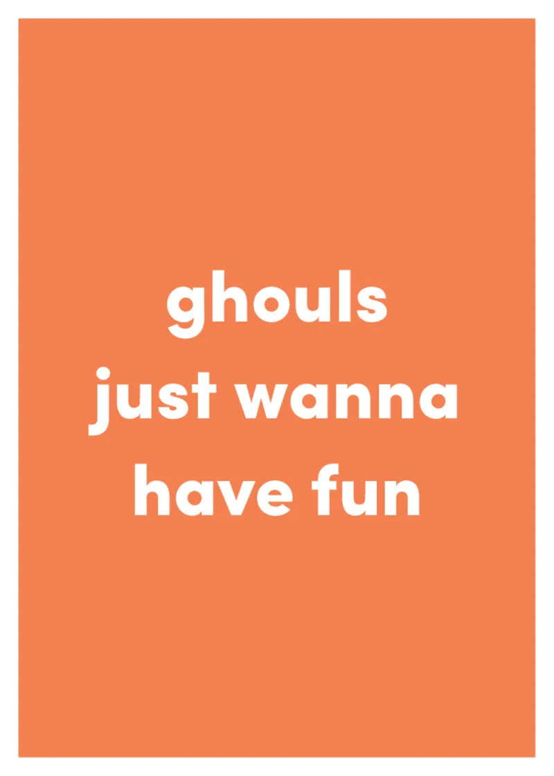 Ghouls Greeting Card sold by Bogg Bag product image thumbnail 2