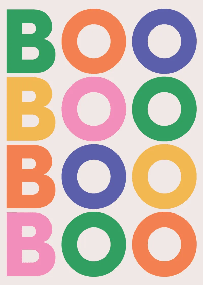 Boo Greeting Card sold by Bogg Bag product image thumbnail 2