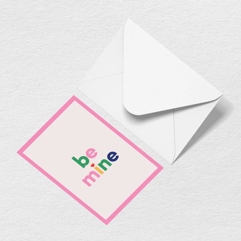 Be Mine Greeting Card made by Bogg Bag