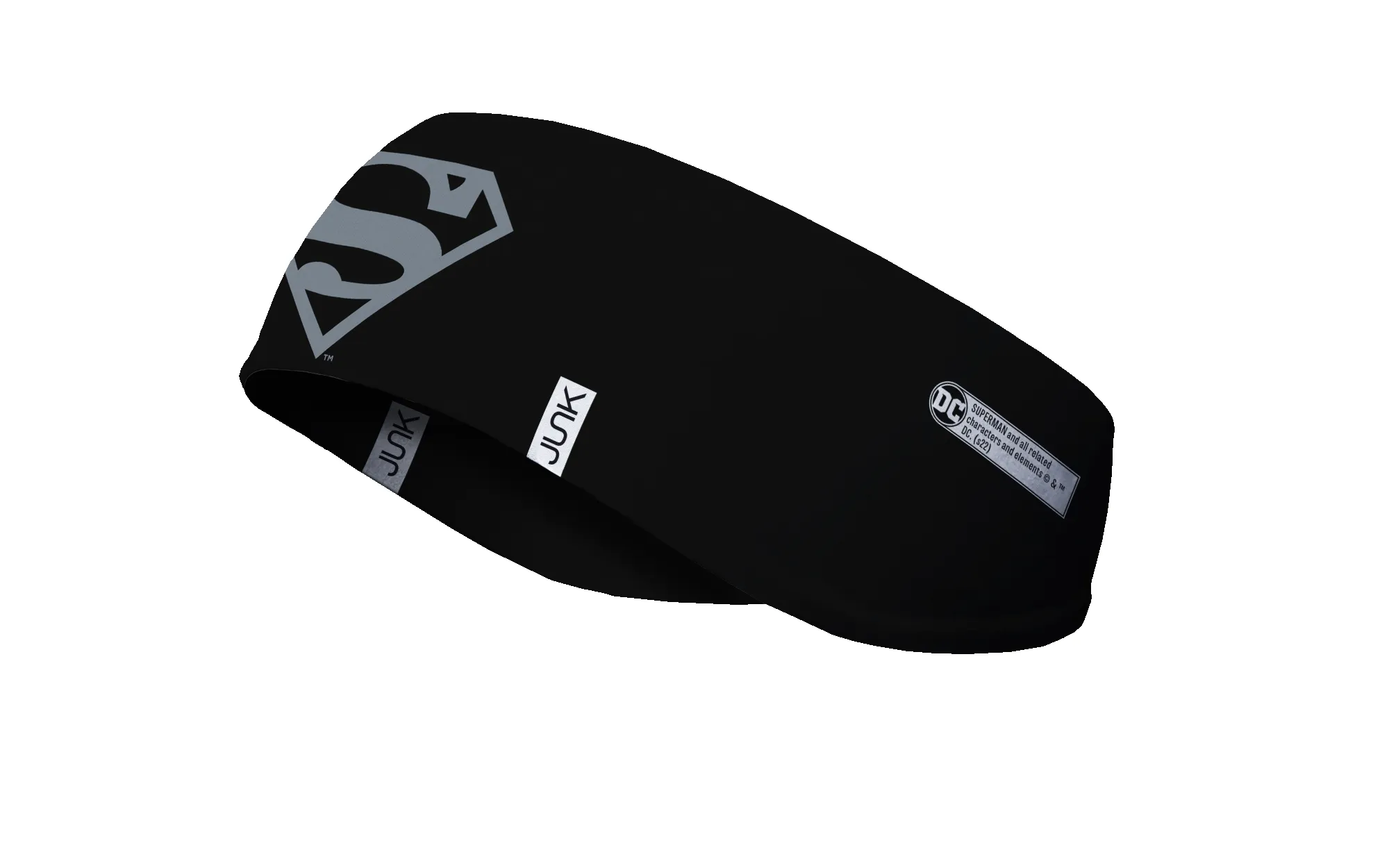 Superman: Gray Logo Ear Warmer sold by JUNK Brands