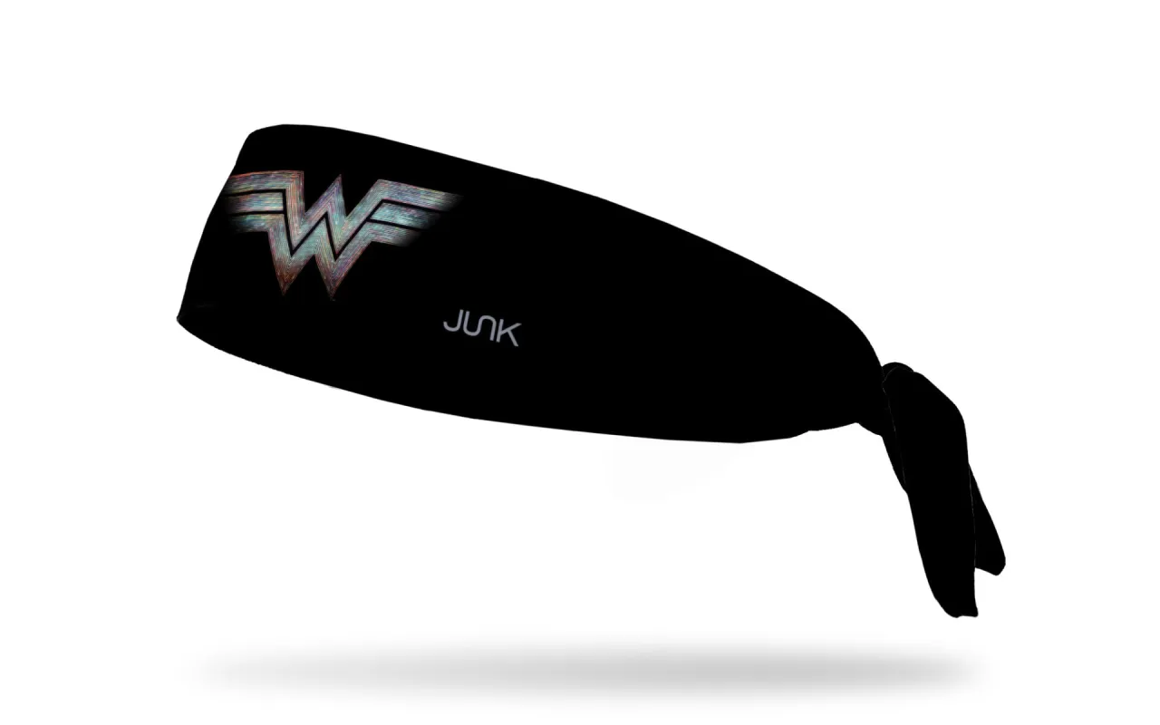 Wonder Woman 1984: Logo Glitch Flex Tie Headband sold by JUNK Brands