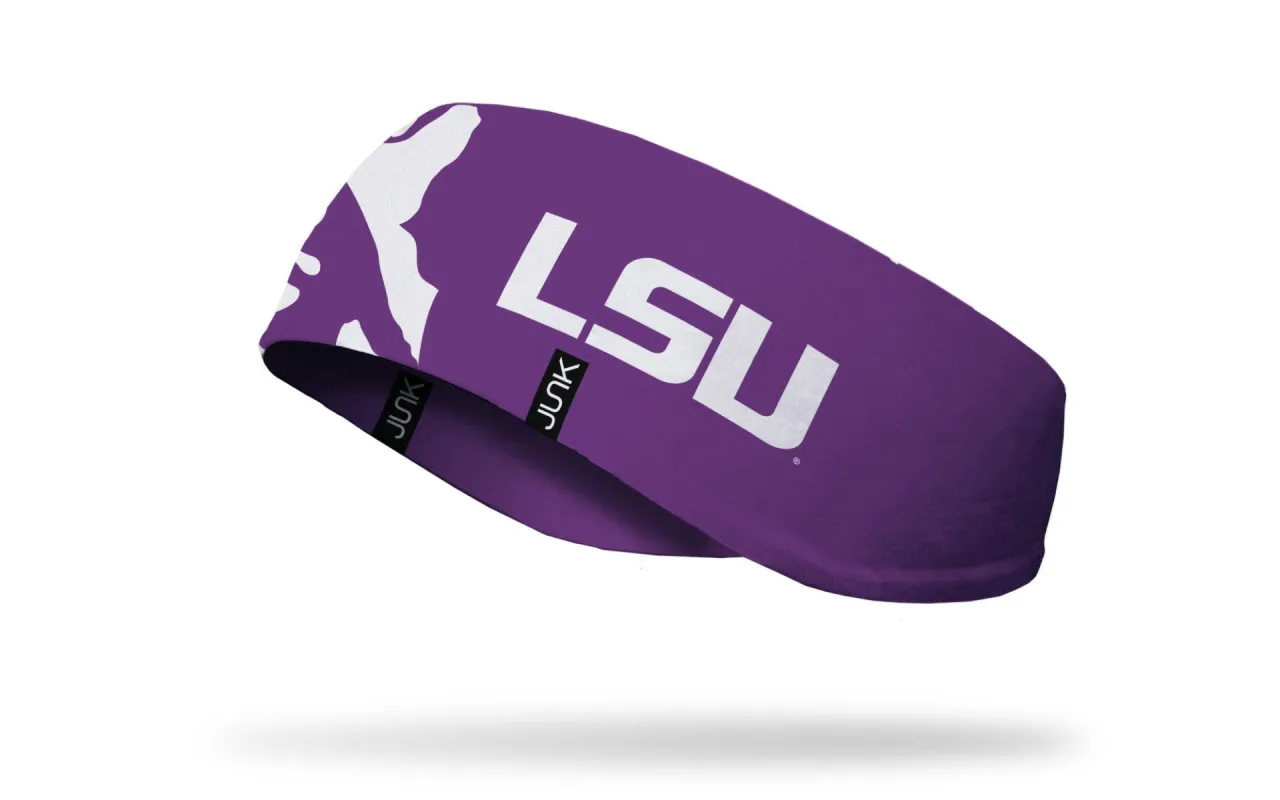 Louisiana State University: Tiger Eye Purple Ear Warmer sold by JUNK Brands