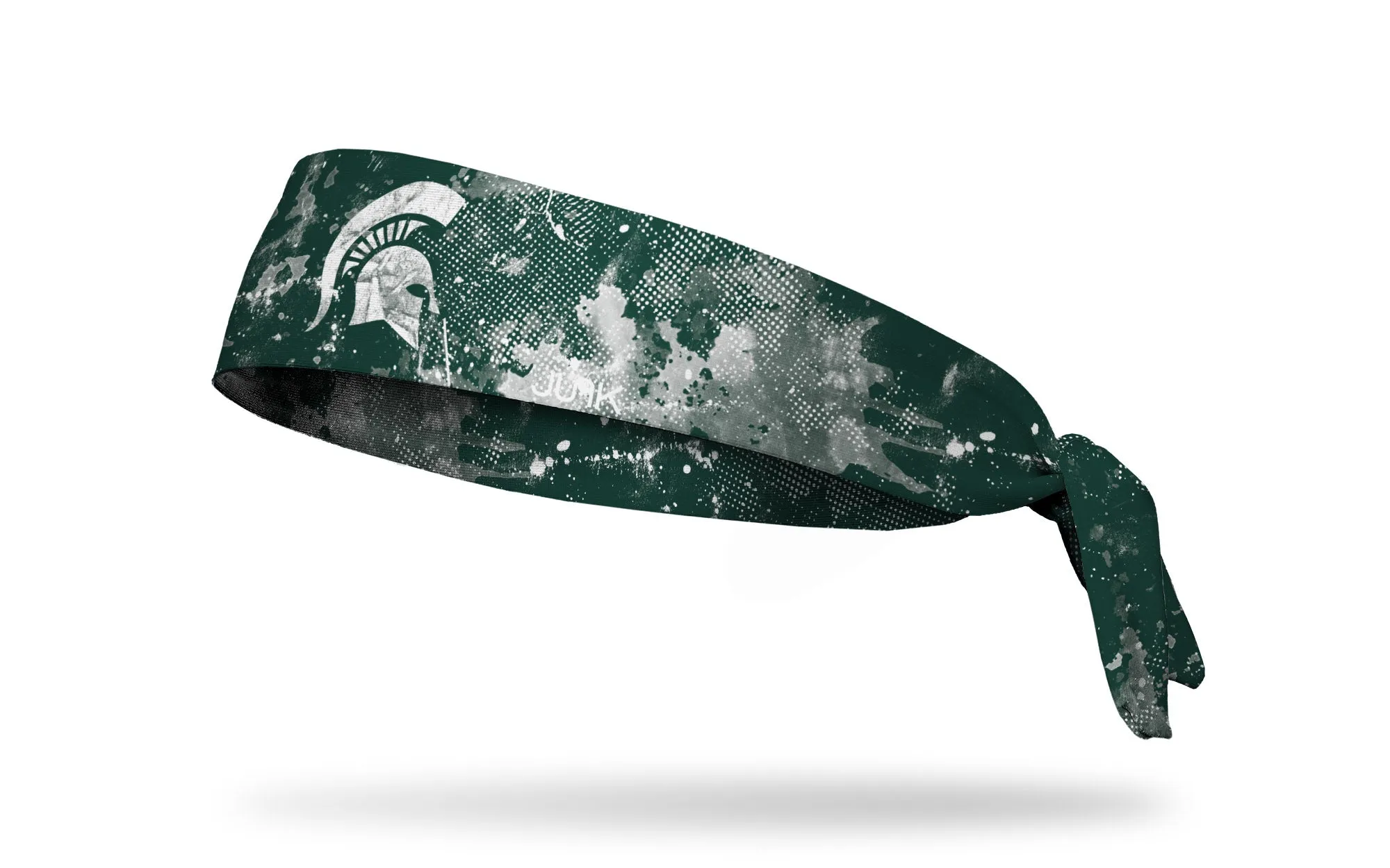 Michigan State University: Grunge Green Flex Tie Headband sold by JUNK Brands