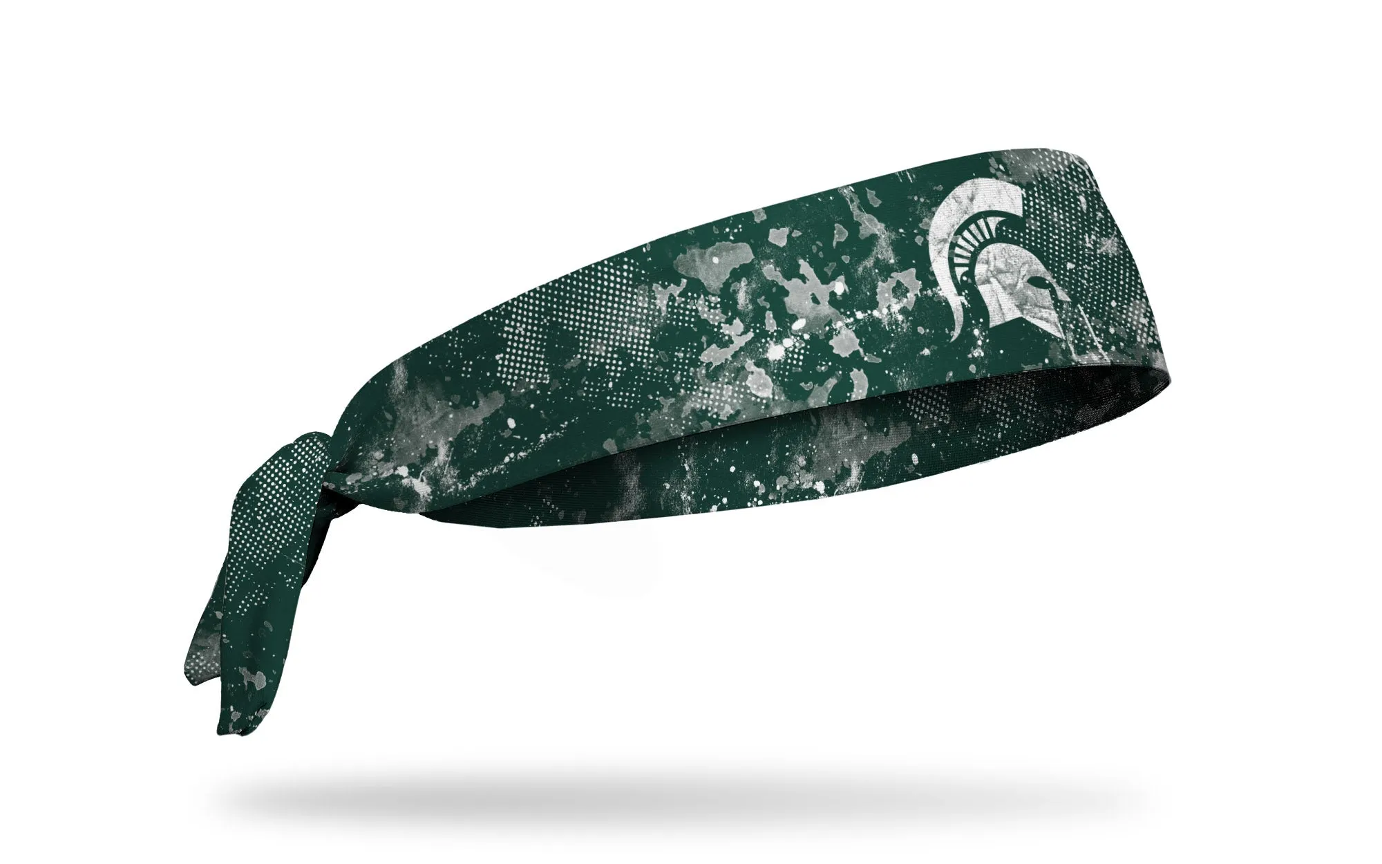 Michigan State University: Grunge Green Flex Tie Headband sold by JUNK Brands product image thumbnail 2