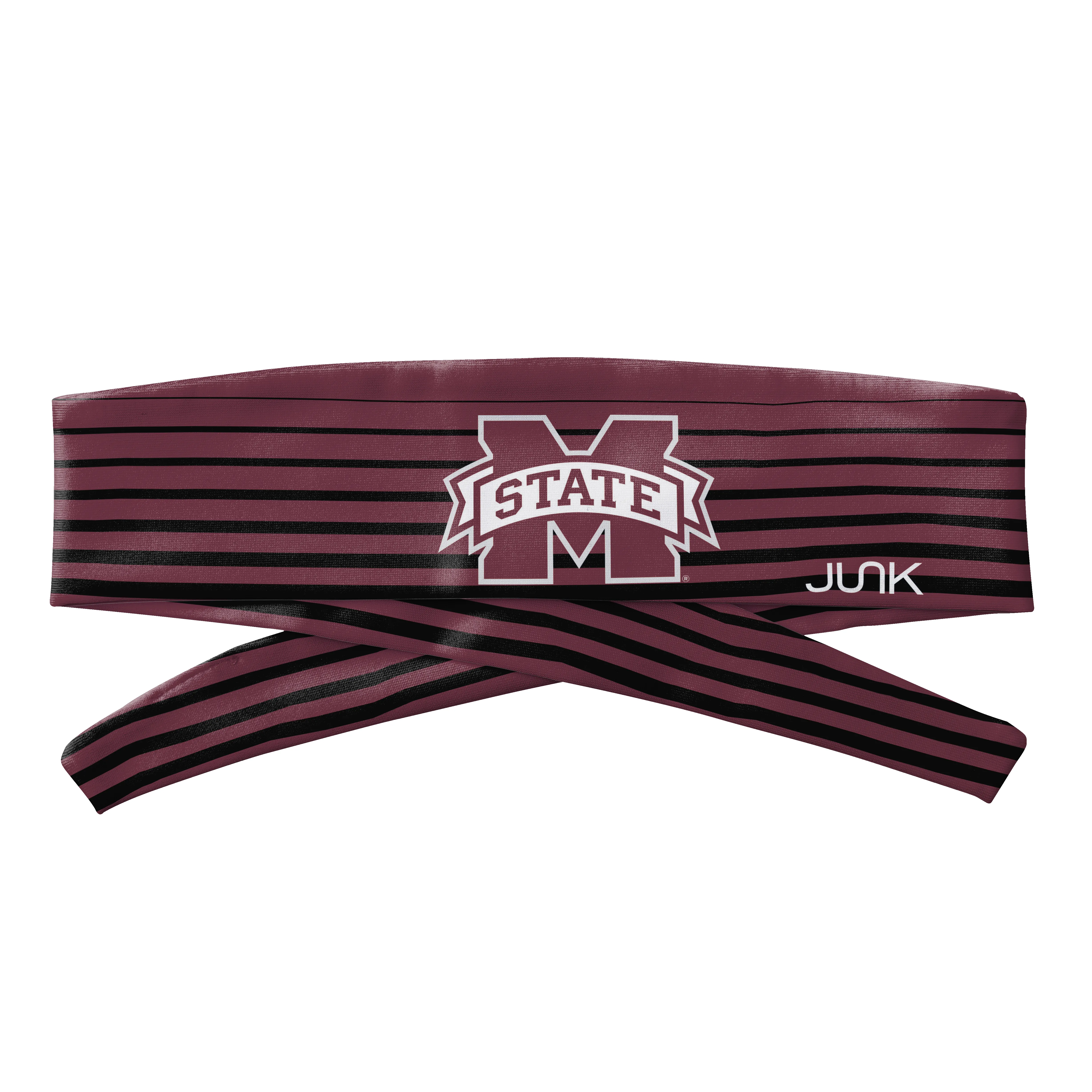 Mississippi State University: Gradient Stripe Flex Tie Headband sold by JUNK Brands product image thumbnail 3