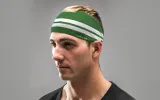 Varsity Stripe (Green) Big Bang Lite Headband sold by JUNK Brands
