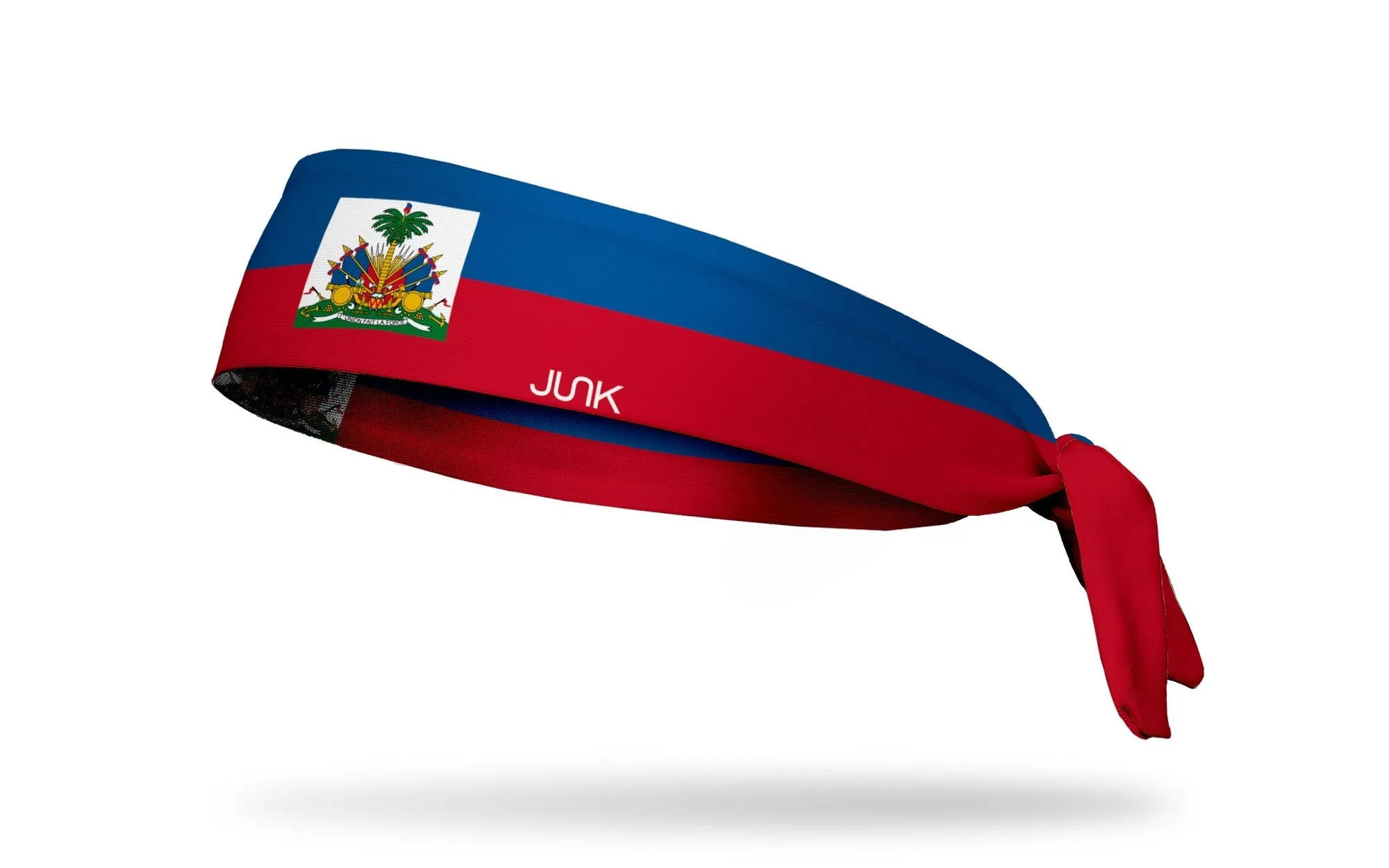Haiti Flag Flex Tie Headband sold by JUNK Brands
