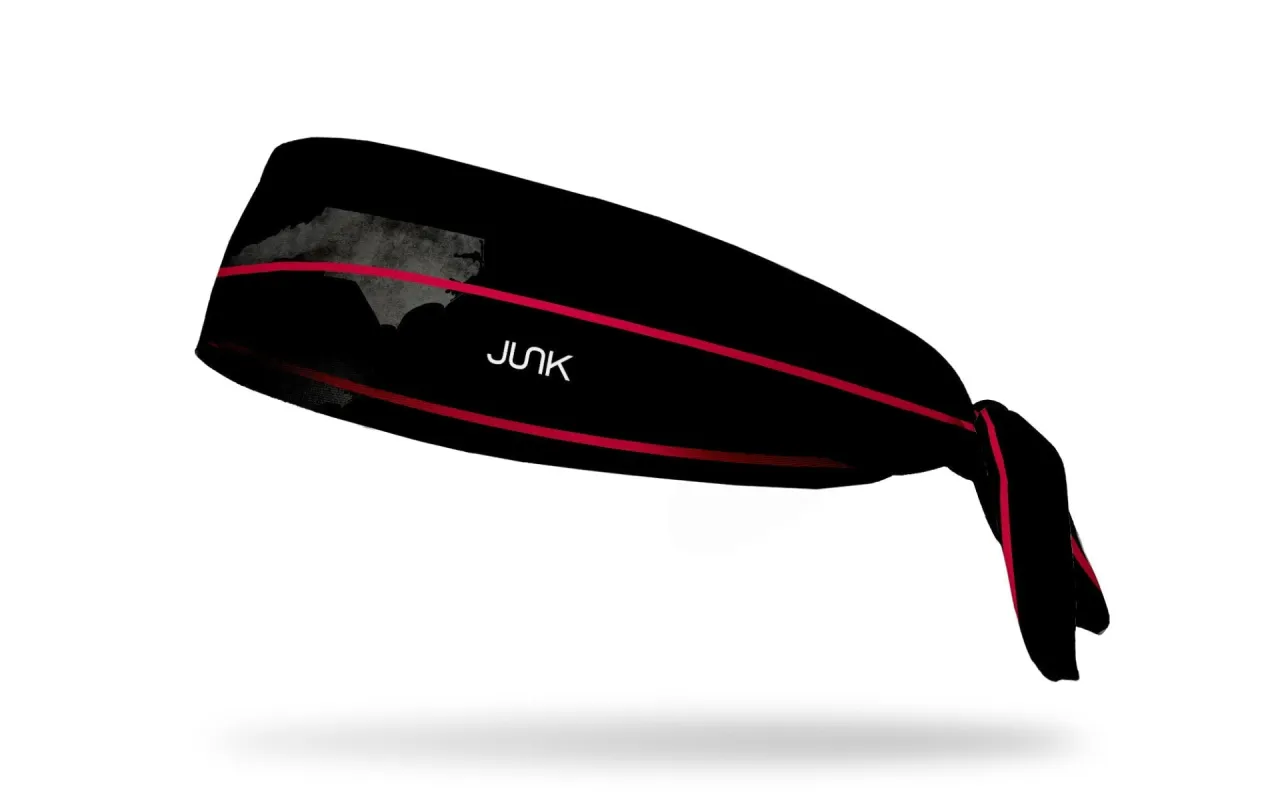 North Carolina Thin Red Line Flex Tie Headband sold by JUNK Brands