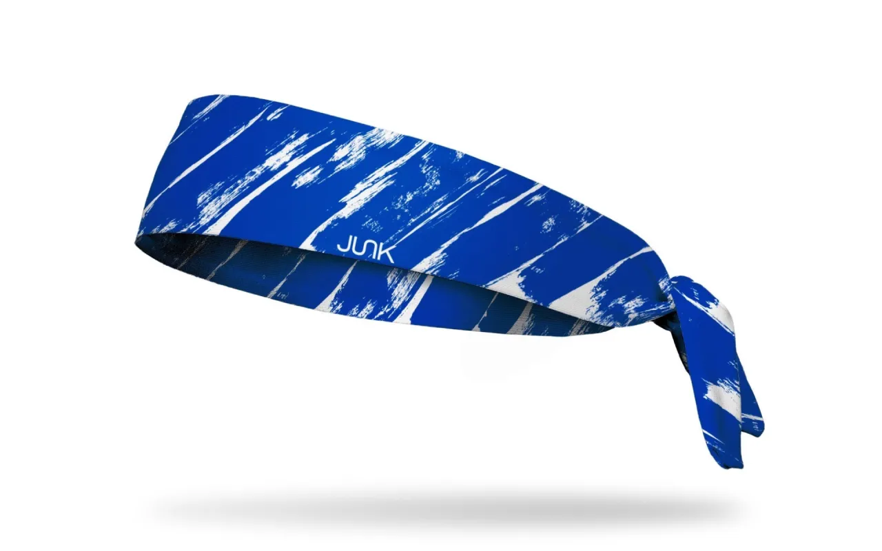 Sapphire Slash Flex Tie Headband sold by JUNK Brands
