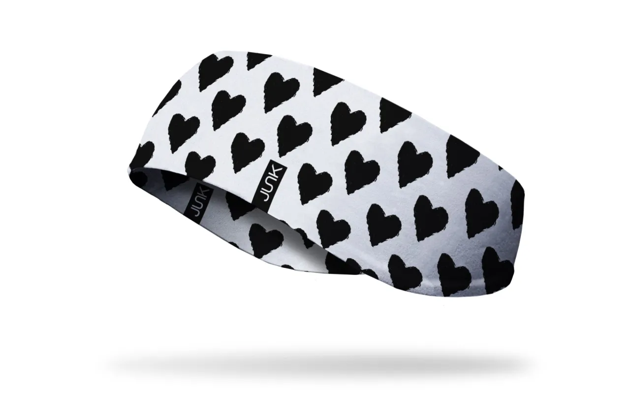 Black Heart Ear Warmer sold by JUNK Brands