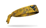 West Virginia University: Grunge Gold Flex Tie Headband sold by JUNK Brands