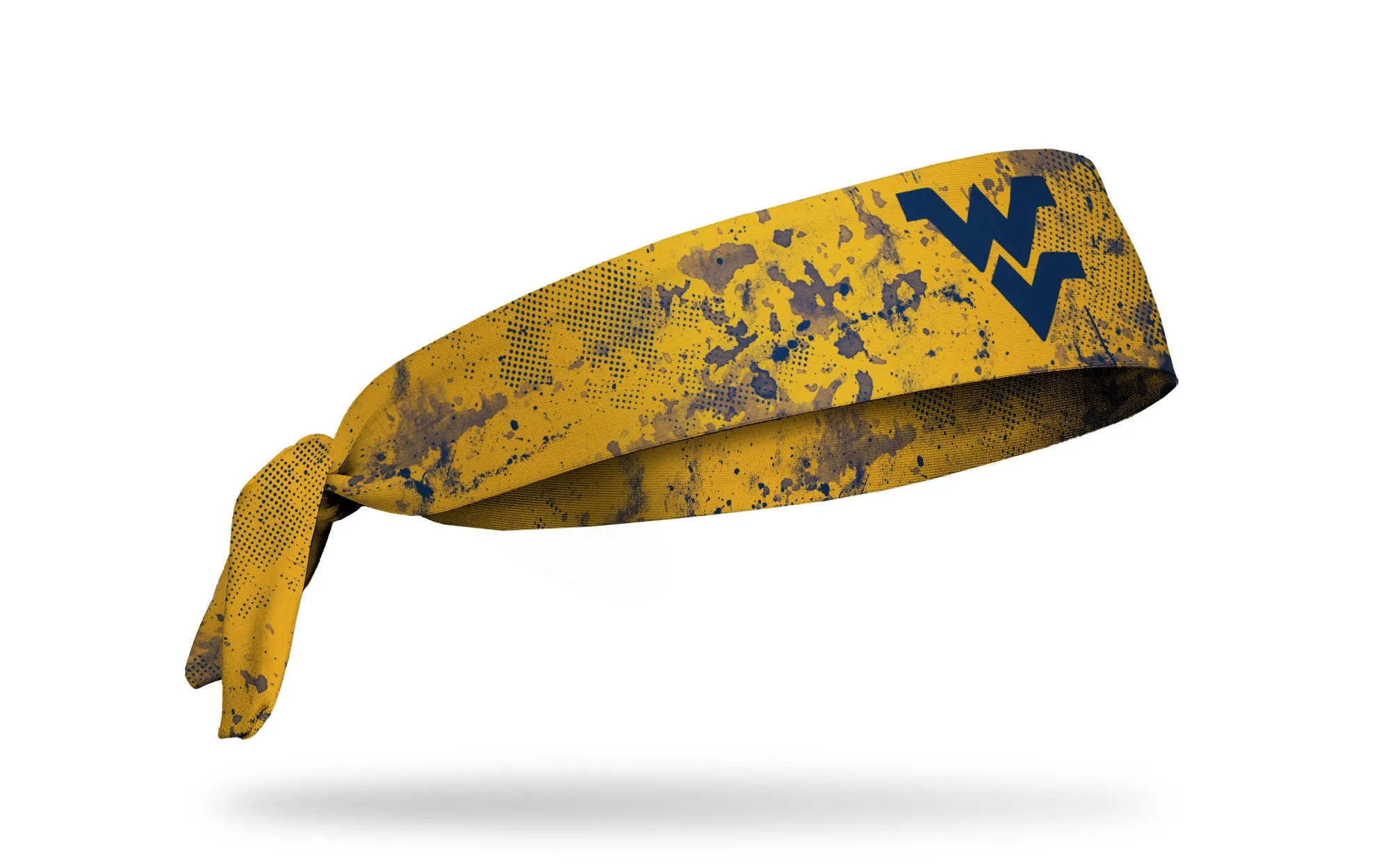 West Virginia University: Grunge Gold Flex Tie Headband sold by JUNK Brands product image thumbnail 2