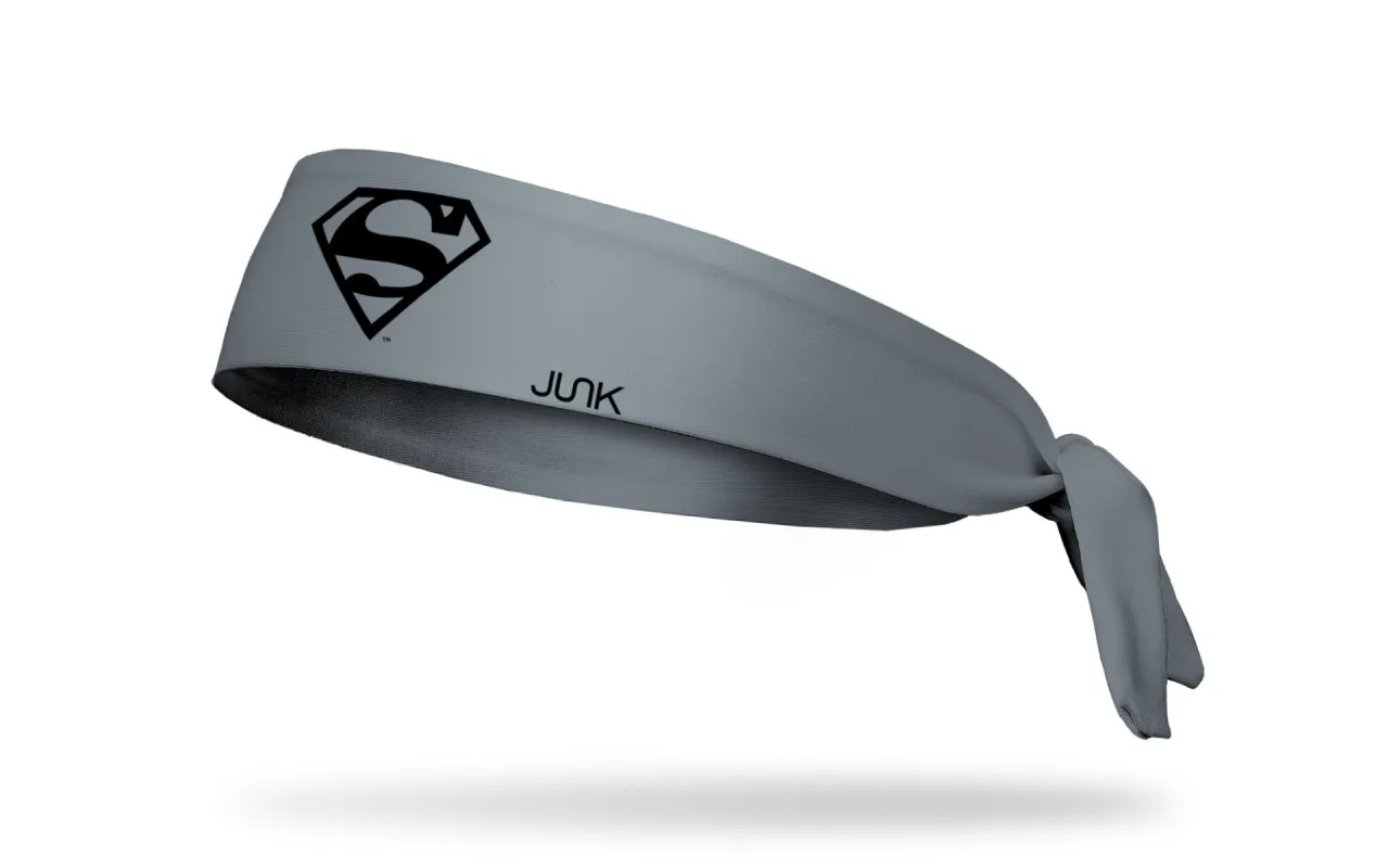 Superman: Black Logo Flex Tie Headband sold by JUNK Brands