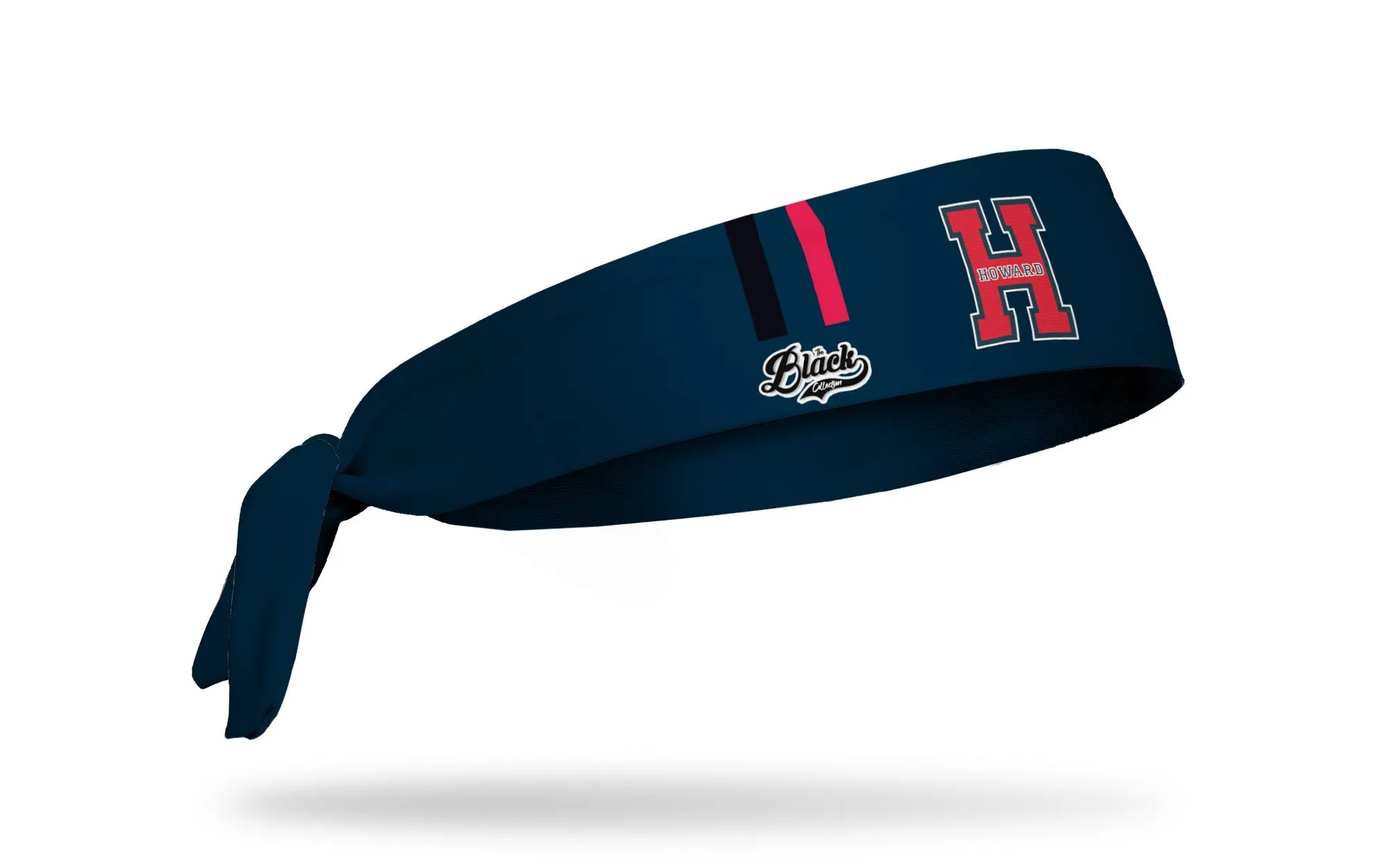 Howard University: Varsity Stripe Tie Headband sold by JUNK Brands product image thumbnail 2