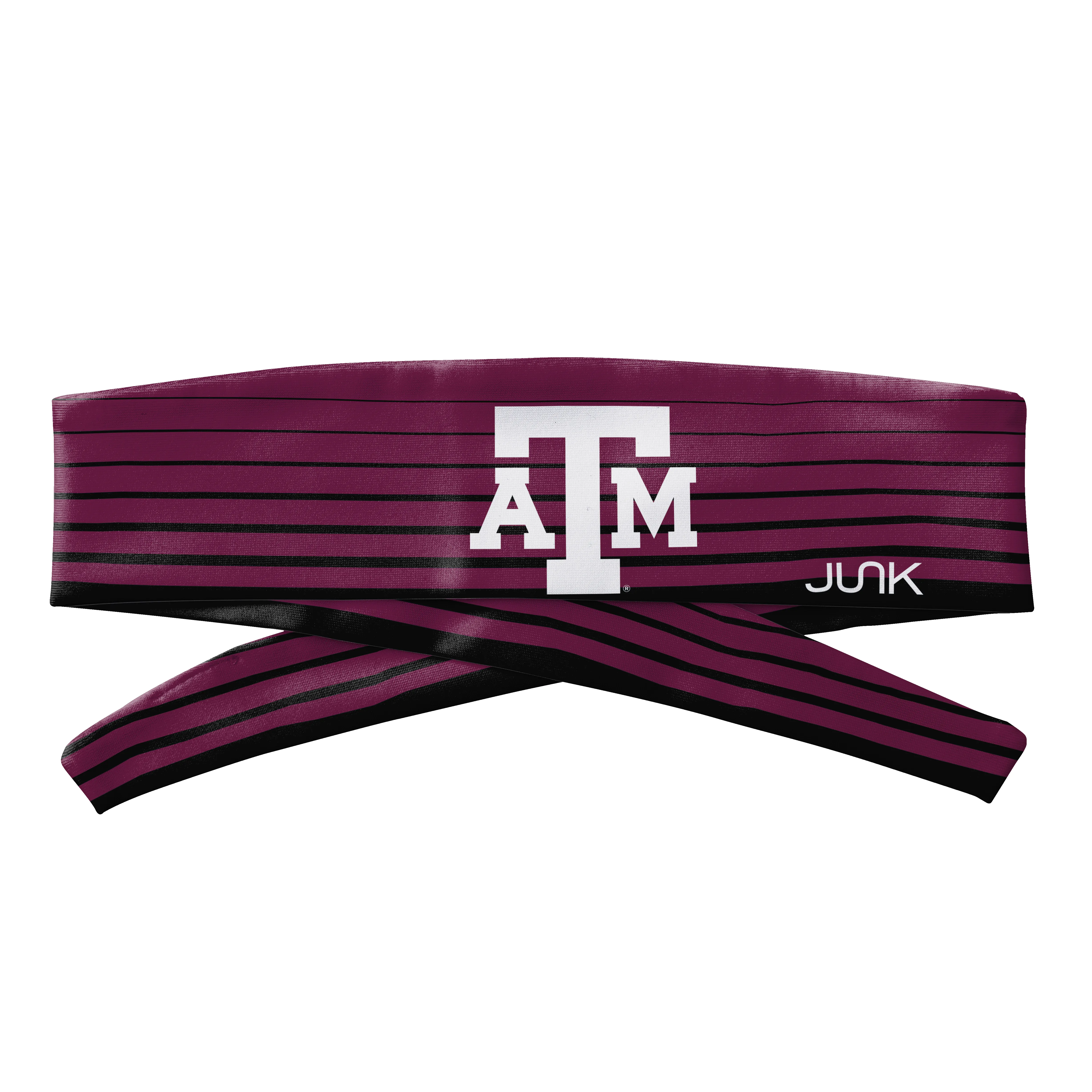 Texas A&M University: Gradient Stripe Flex Tie Headband sold by JUNK Brands product image thumbnail 3