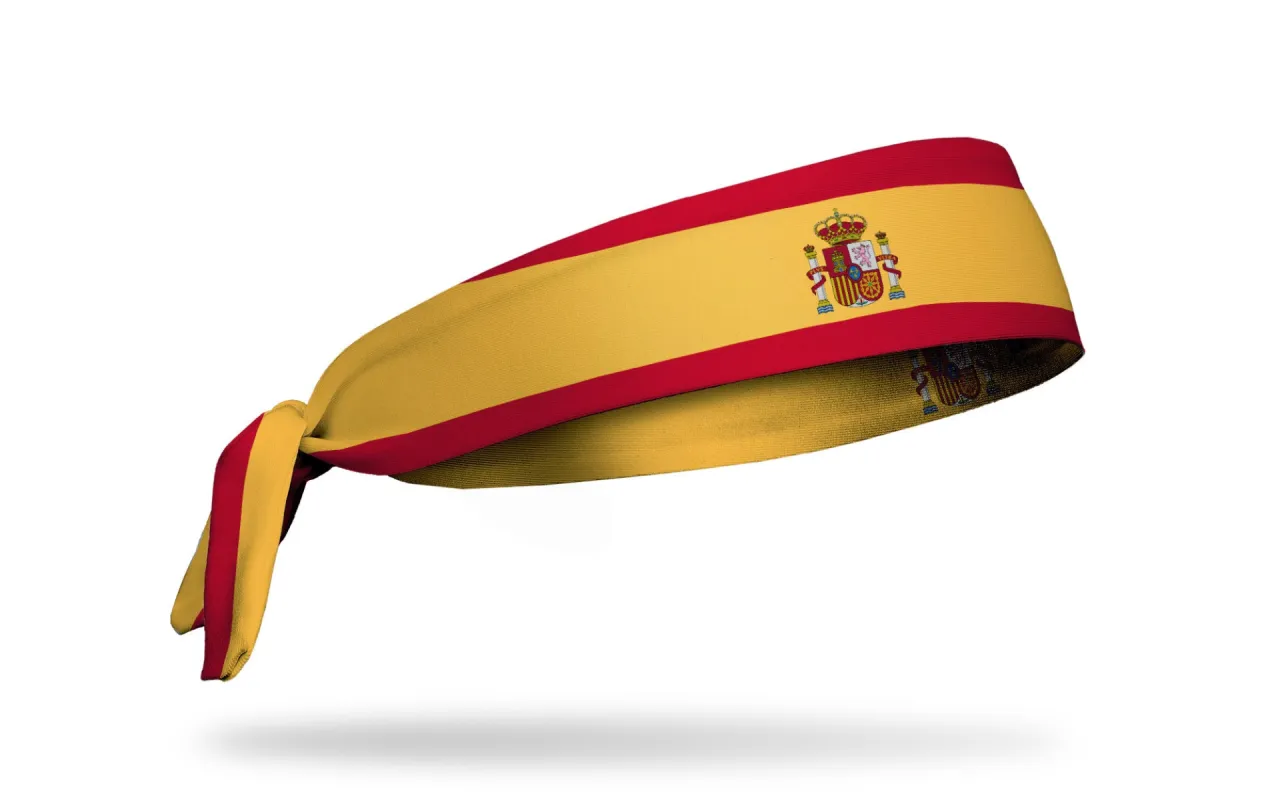 Spain Flag Tie Headband sold by JUNK Brands