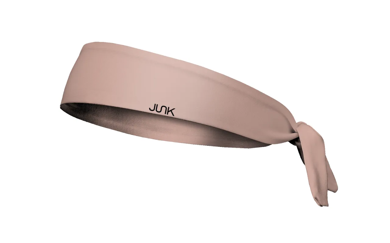 Dusty Rose Flex Tie Headband sold by JUNK Brands