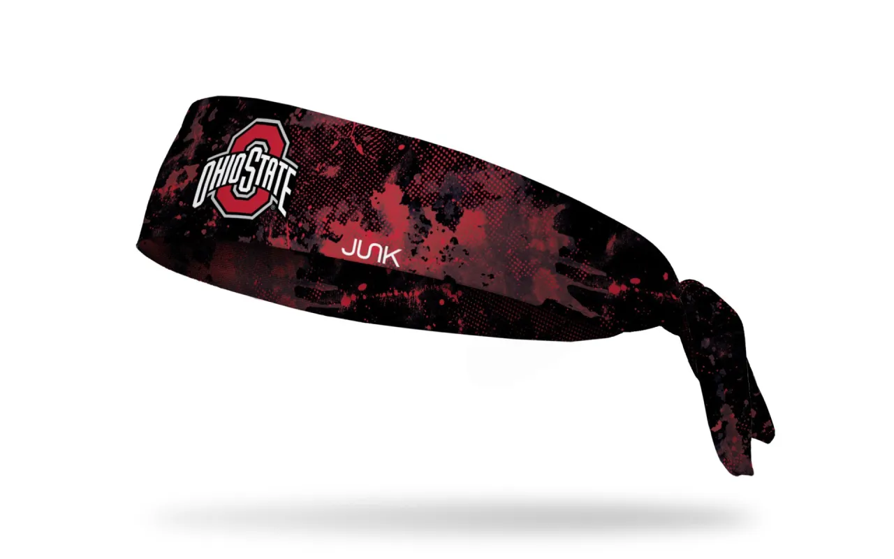 Ohio State: Grunge Black Flex Tie Headband sold by JUNK Brands