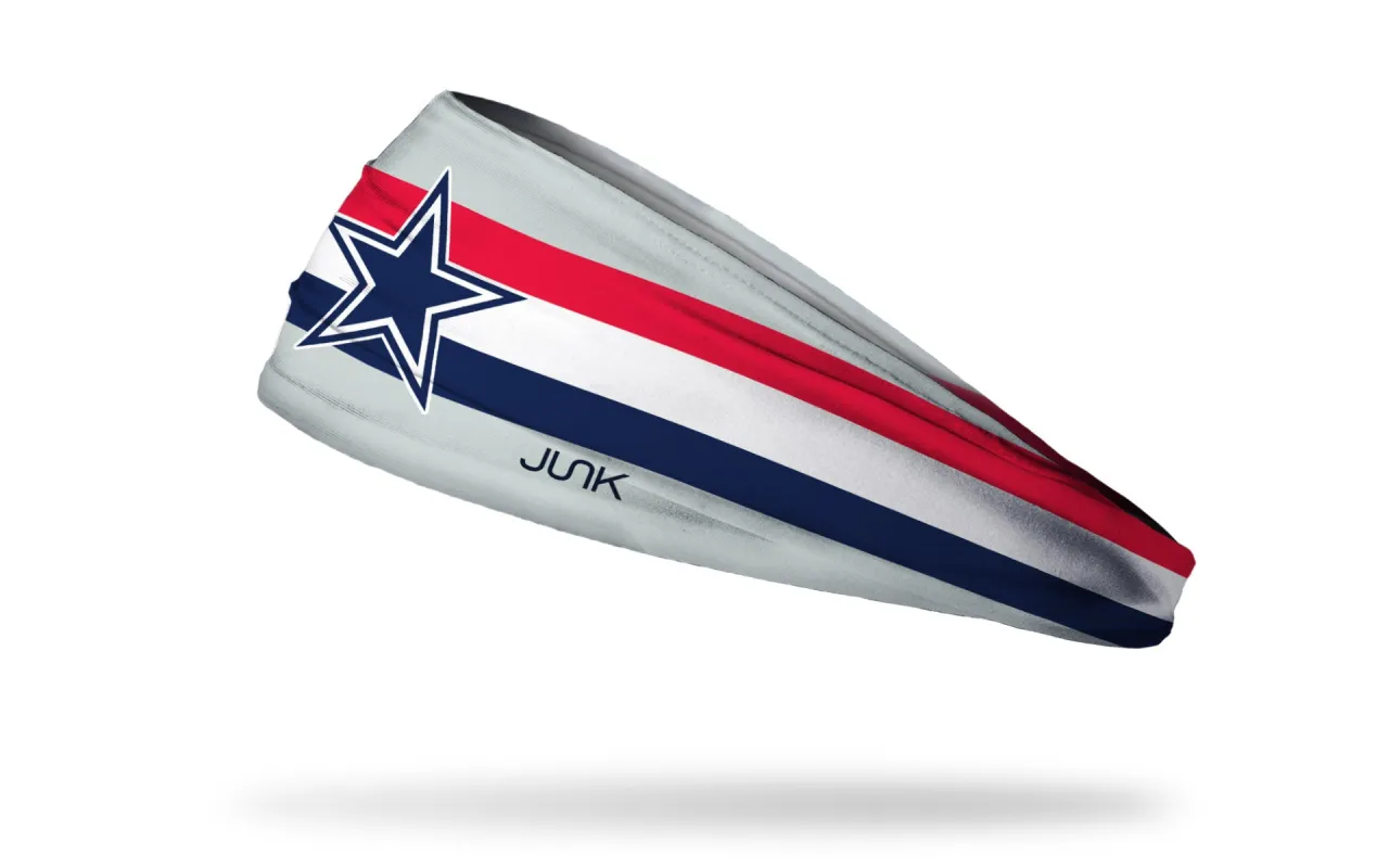 Dallas Cowboys: RWB Helmet Stripe Big Bang Lite Headband made by JUNK Brands