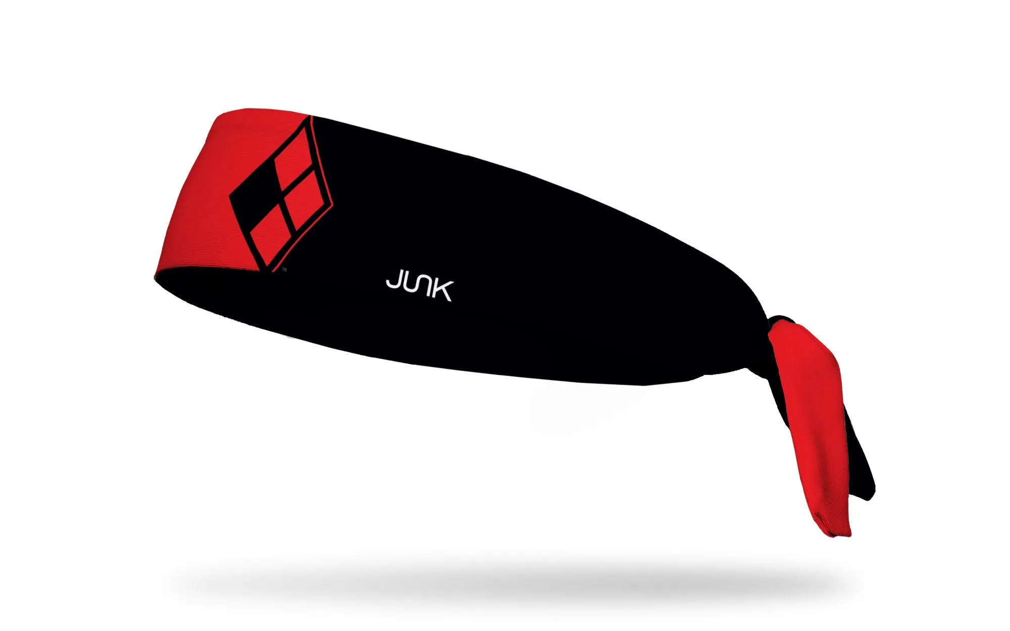 Harley Quinn: Diamonds Red & Black Flex Tie Headband sold by JUNK Brands