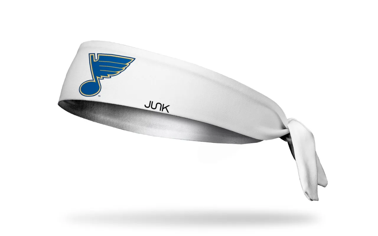 St. Louis Blues: Logo White Flex Tie Headband sold by JUNK Brands