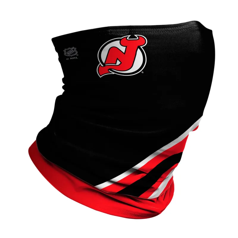 New Jersey Devils: Logo Stripe Winter Gaiter sold by JUNK Brands