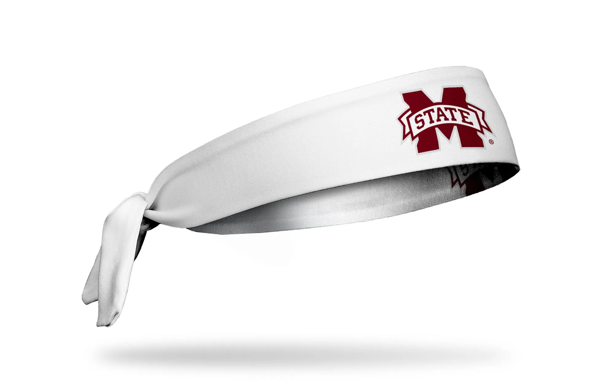 Mississippi State University: Logo White Flex Tie Headband sold by JUNK Brands product image thumbnail 2