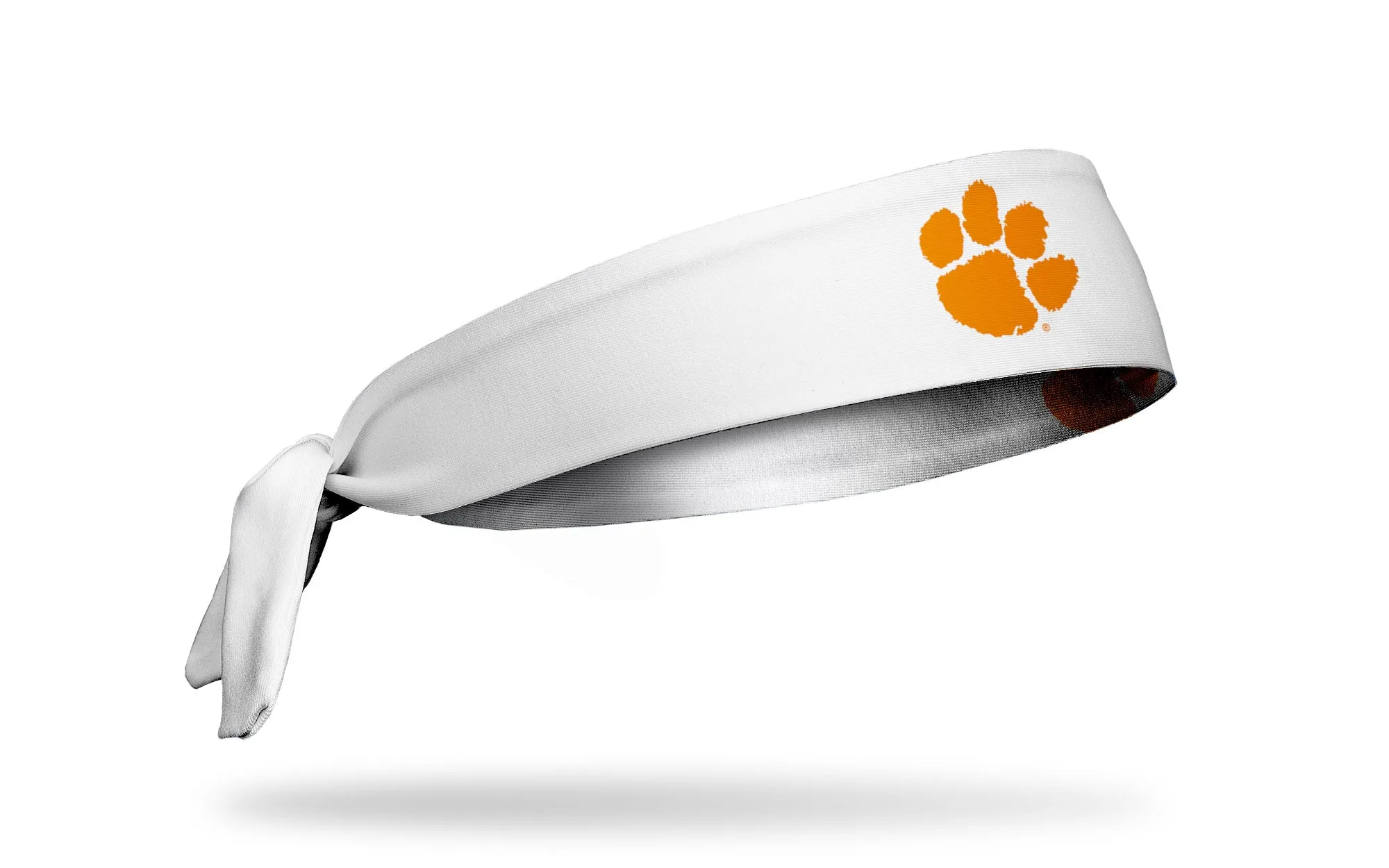 Clemson Tigers: Logo White Flex Tie Headband sold by JUNK Brands product image thumbnail 2