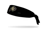 University of Colorado: Logo Black Flex Tie Headband sold by JUNK Brands