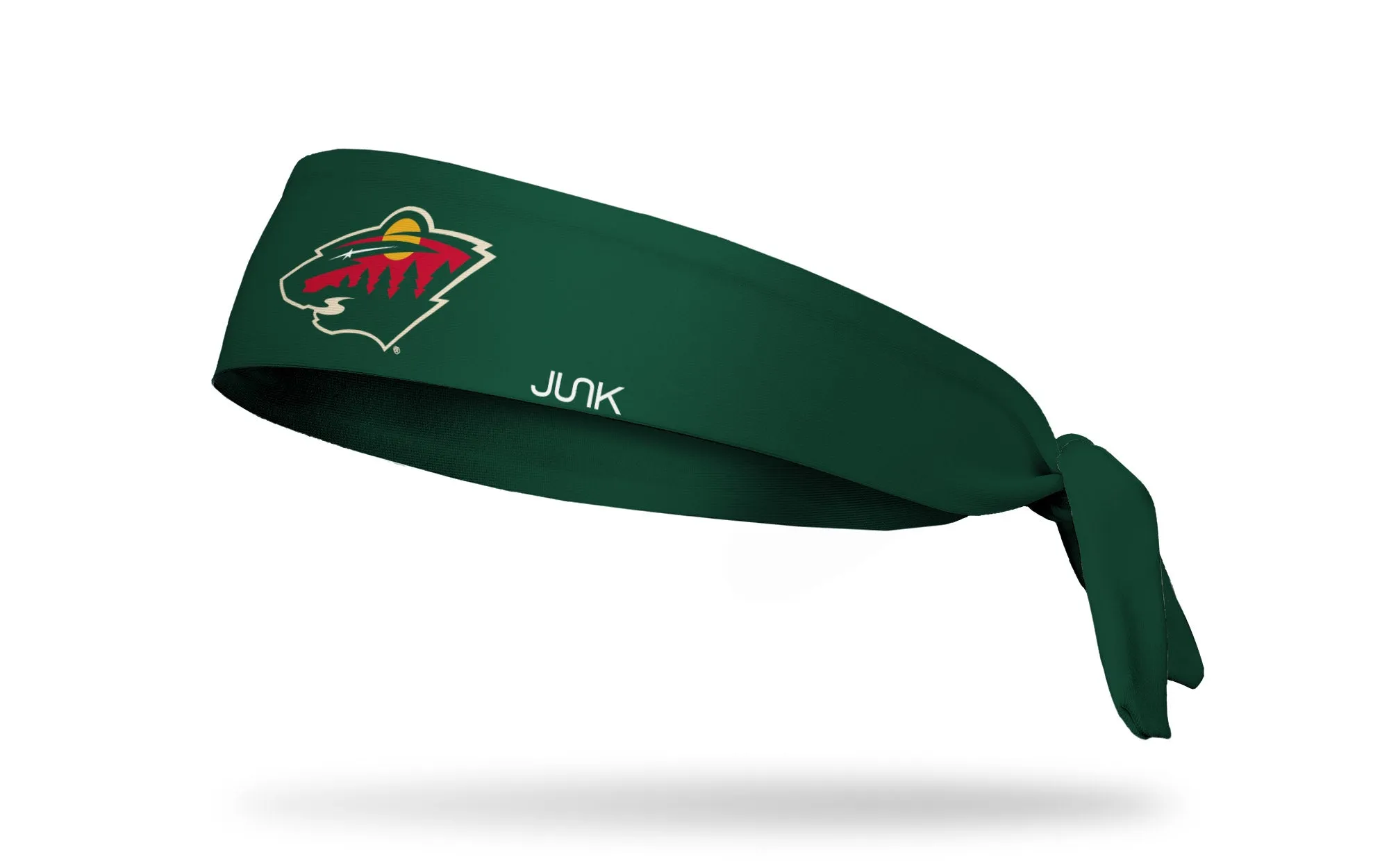 Minnesota Wild: Logo Green Flex Tie Headband sold by JUNK Brands