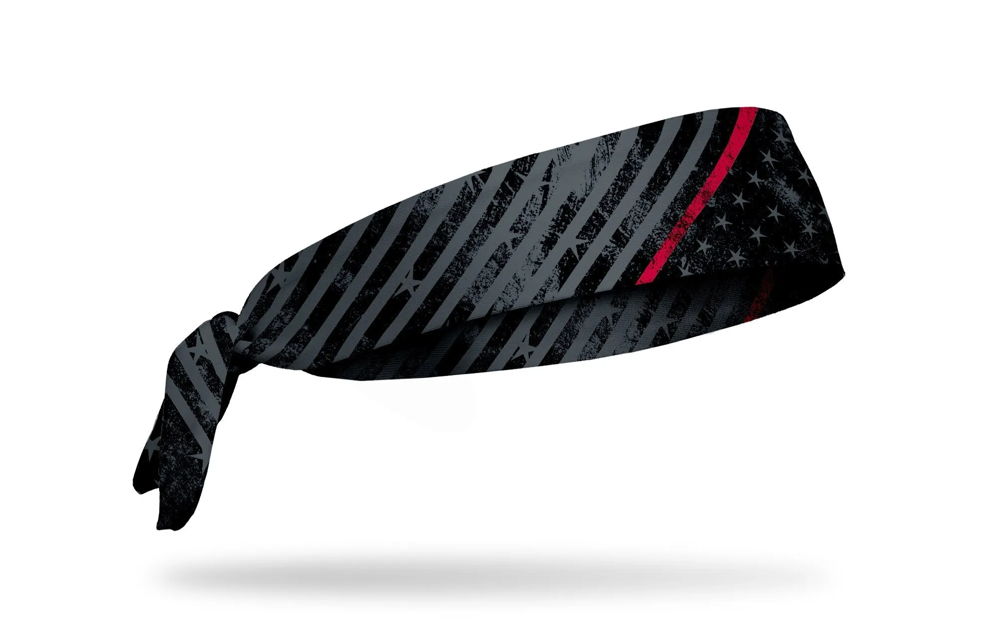 Night Watch - Thin Red Line Tie Headband sold by JUNK Brands product image thumbnail 2