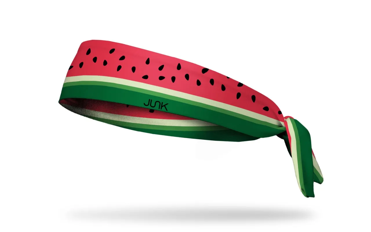 One in a Melon Flex Tie Headband sold by JUNK Brands