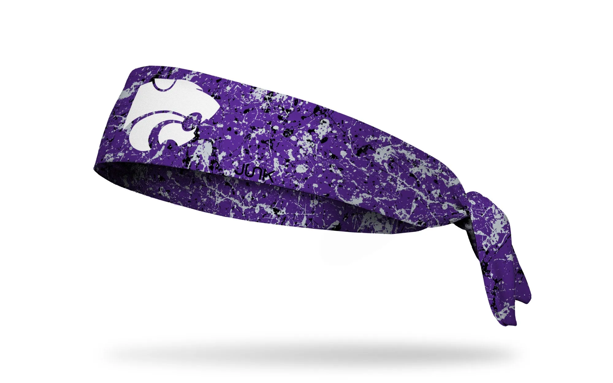 Kansas State University: Splatter Purple Flex Tie Headband sold by JUNK Brands