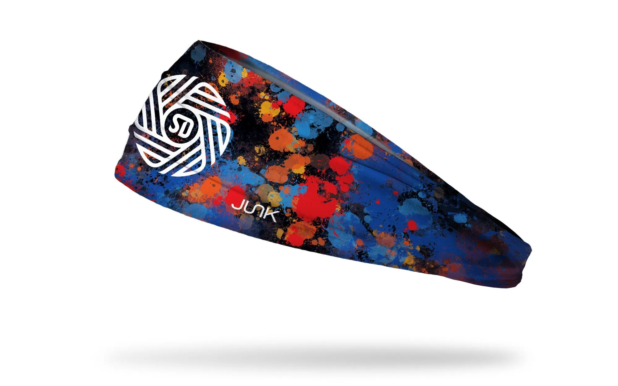 San Diego FC: Splatter Big Bang Lite Headband sold by JUNK Brands