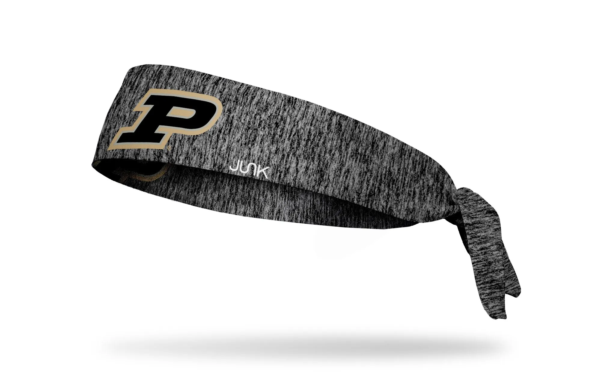 Purdue University: Logo Gray Heathered Flex Tie Headband sold by JUNK Brands