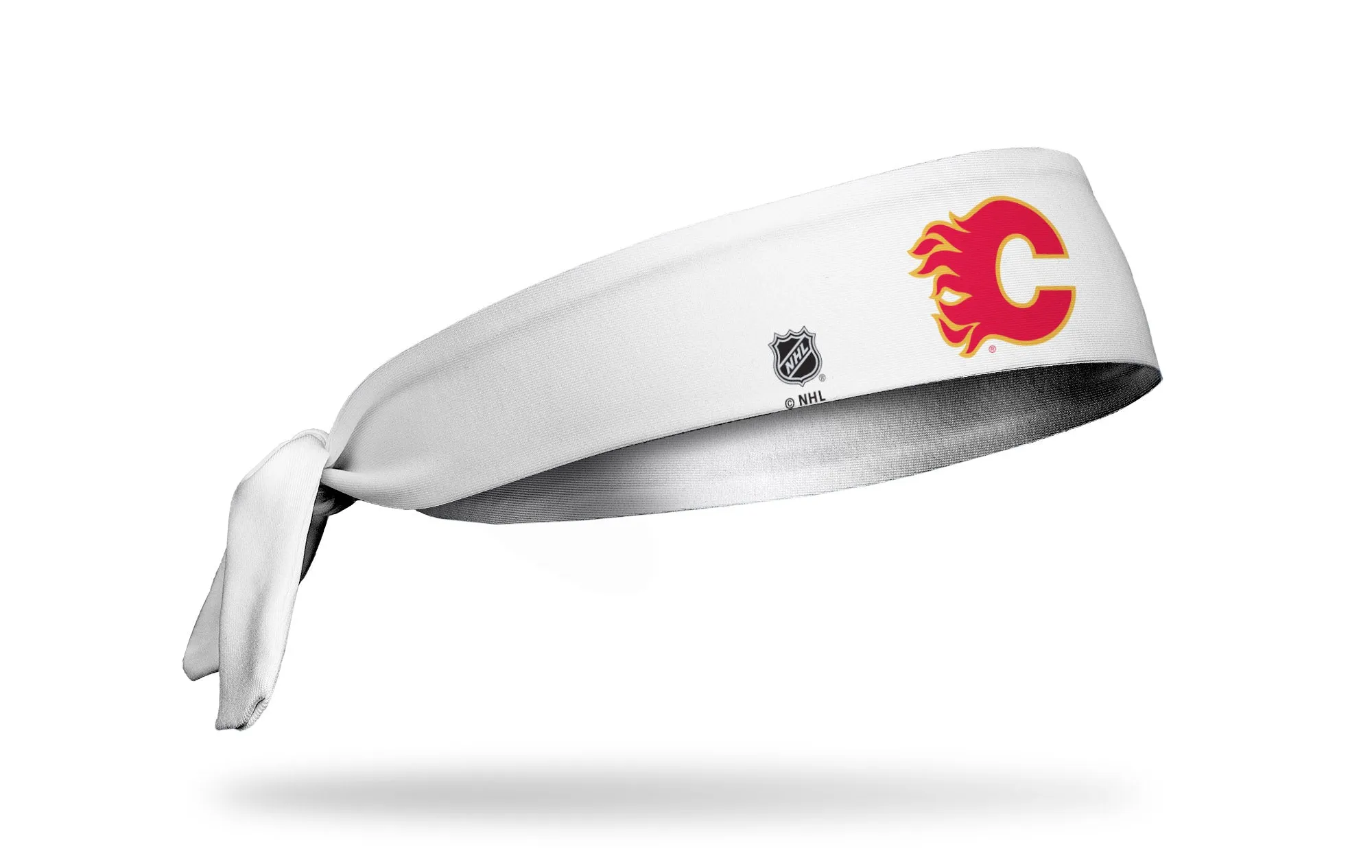 Calgary Flames: Logo White Flex Tie Headband sold by JUNK Brands product image thumbnail 2