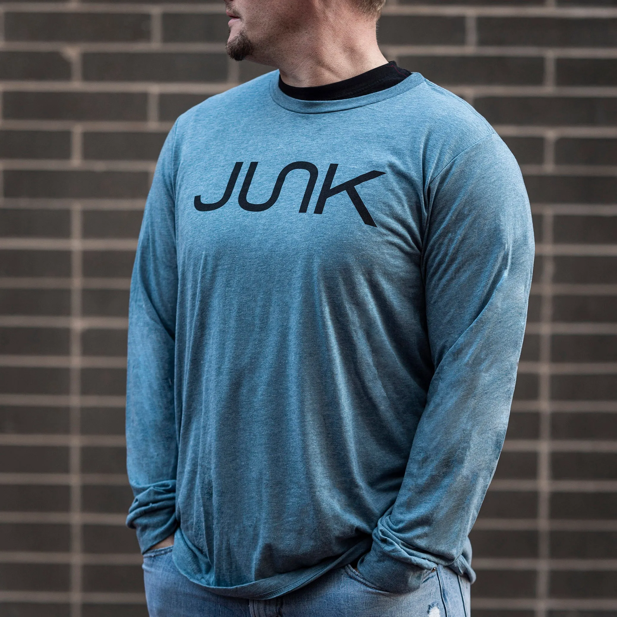 JUNK Tri-Blend Black Long Sleeve sold by JUNK Brands product image thumbnail 4