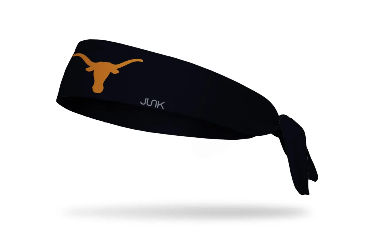 University of Texas: Logo Black Flex Tie Headband sold by JUNK Brands