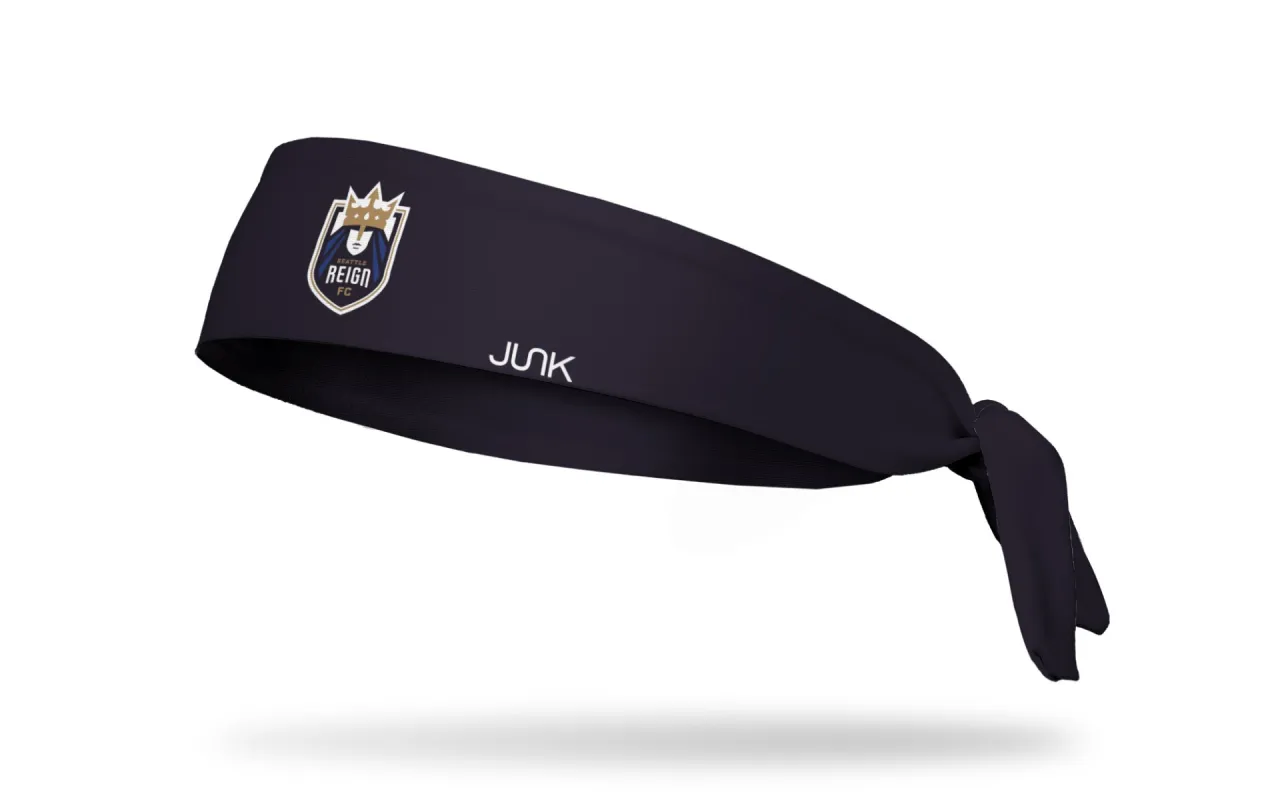 Seattle Reign FC: Logo Navy Flex Tie Headband sold by JUNK Brands
