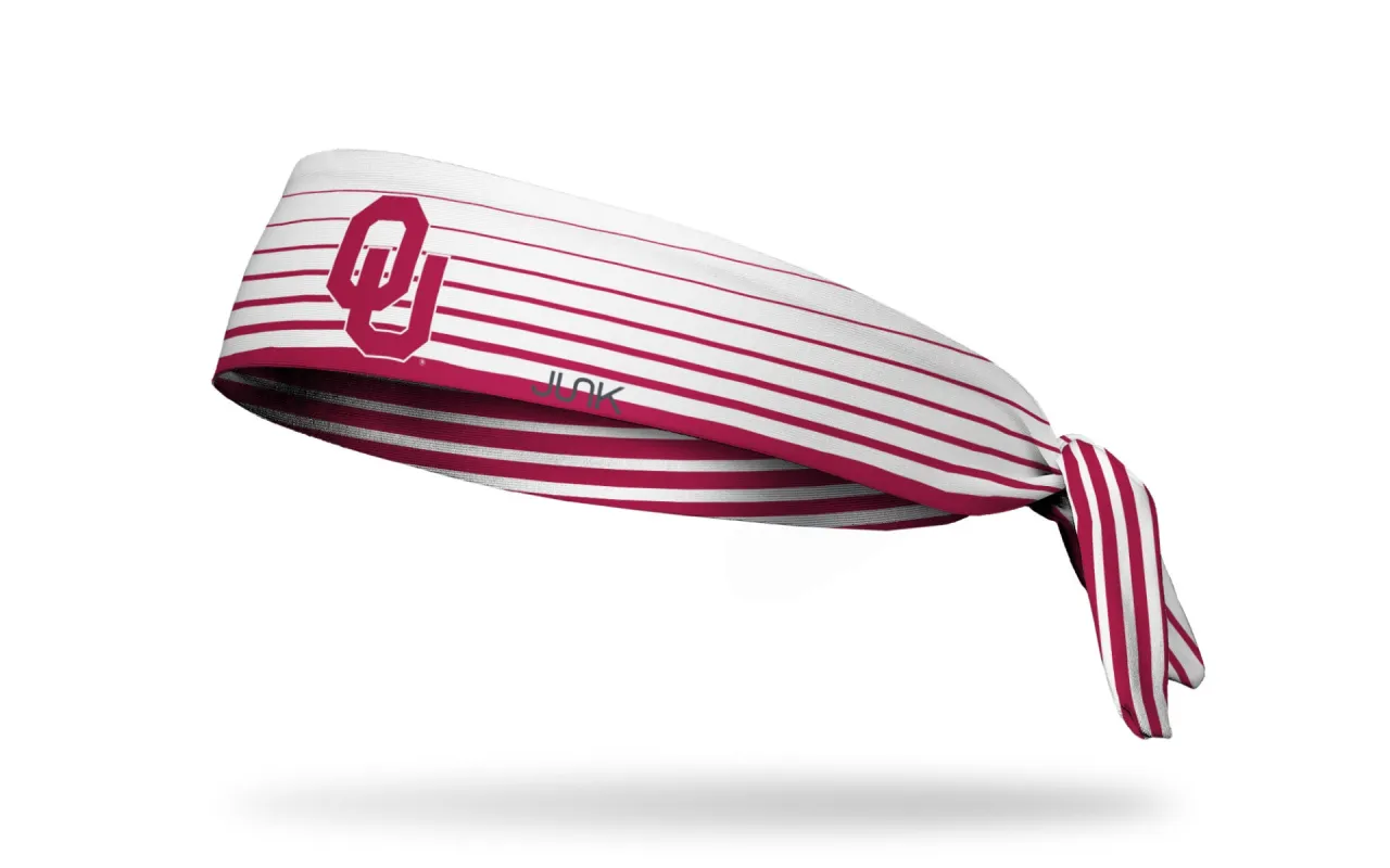 University of Oklahoma: Gradient Stripe Flex Tie Headband sold by JUNK Brands