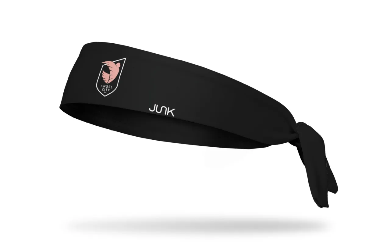 Angel City FC: Logo Black Flex Tie Headband sold by JUNK Brands