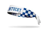 University of Kentucky: Checkered White Flex Tie Headband sold by JUNK Brands