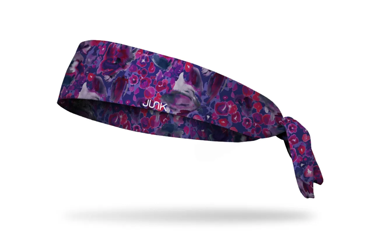 Poppy Field Flex Tie Headband sold by JUNK Brands
