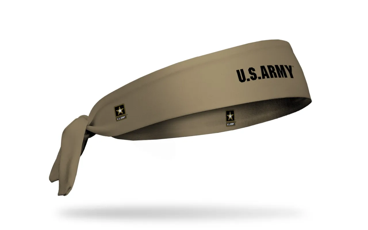 Army: Sand Flex Tie Headband sold by JUNK Brands